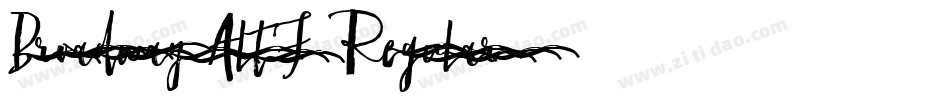 Broadway Alt2 Regular字体转换